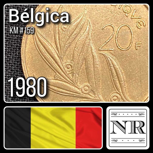 Belgica - 20 Francs - Año 1980 - Km #159 - Baudouin I