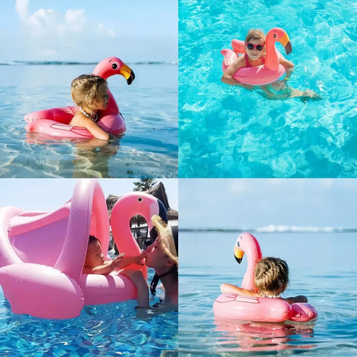Flotador Bebé Niños Salvavidas Flotante Albercas Con Toldo