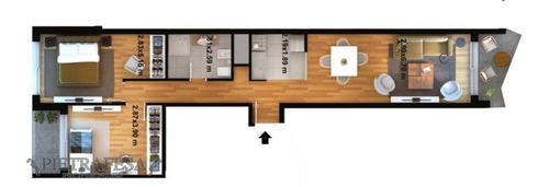 Imagen 18 de 18 de Apartamento En Venta A Estrenar 2 Dormitorios 1 Baño Con Terraza Y Garaje - Constituyente - Centro