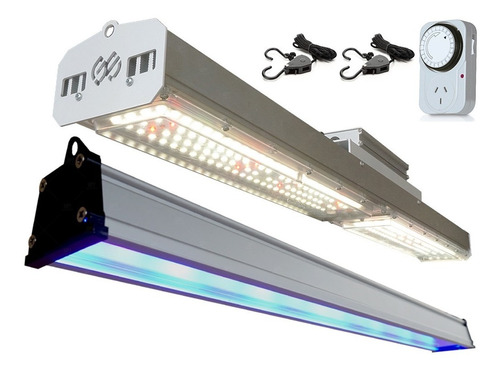 Panel Led Mx 200 Y Uv26 Serie B Cultivo Indoor Poleas Timer