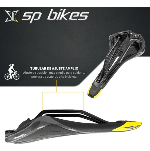 Imagen 7 de 8 de Asiento Ergonómico Para Bicicleta Vzr Cafe/negro