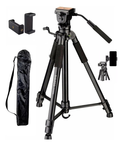 Tripe DigiPod Tr 682 1.80mts Camera, Filmadora, Bolsa Gratis