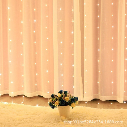 Cortinas Serie Luces 300 Led Decorativas Usb 8 Modelo 3x3m