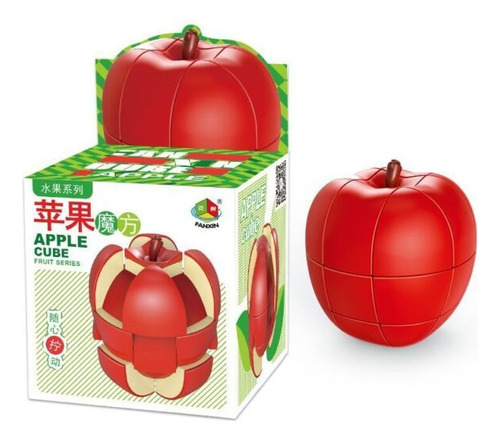 Cubo Mágico Profissional 3x3x3 Maçã Fanxin Cor da estrutura Vermelho