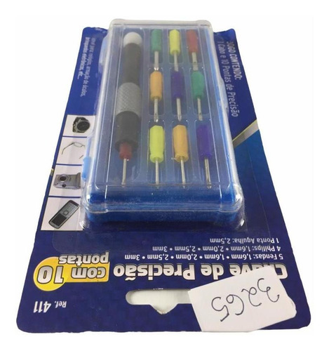 Imagem 4 de 7 de Kit 10 Chaves Precisão Celular Relogio Fenda Phillips K3265