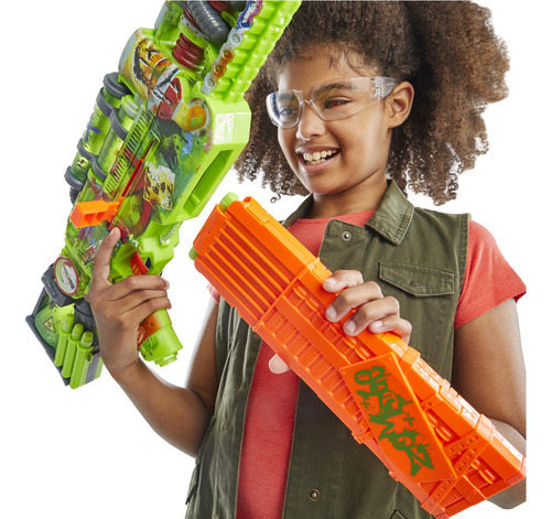 Dart Blaster Nerf Zombie Corrupter Con 22 Dardos Nerf Elite