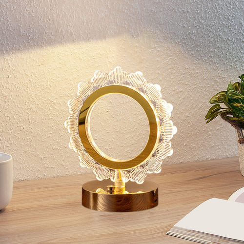 Lámpara De Mesa De San Valentín Con 7 Luces Led De Colores