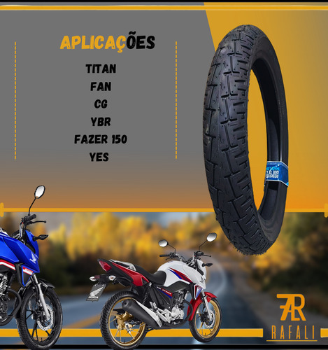 Pneu Traseiro Cg 125/150/160/titan/fan/ybr/yes 100/90-18