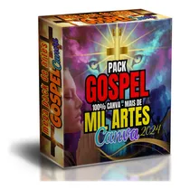 Comprar Pack 1200 Artes Gospel Editáveis Canva Cdr E Psd + Bônus