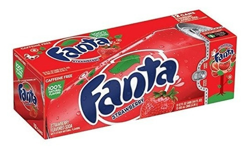 Refresco Fanta Fresa Strawberry 12 Pack 355ml 