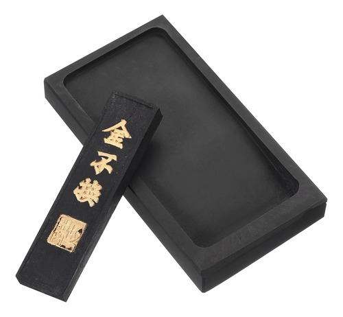 Piedra De Tinta De Caligrafía China De 4 Pulgadas Con Barra