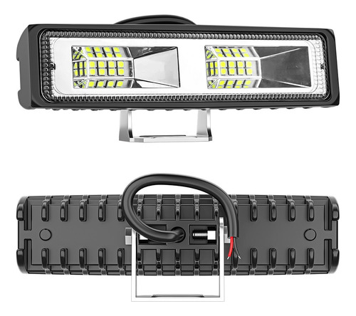 Kit 2 Farol De Milha Led Mini Barra 16 Leds 48w Bivolt Par