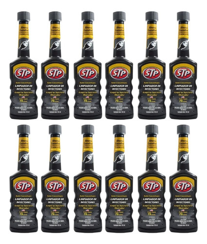 12 Pzas Limpiador Inyectores Stp 155 Ml Ahorrado De Gasolina