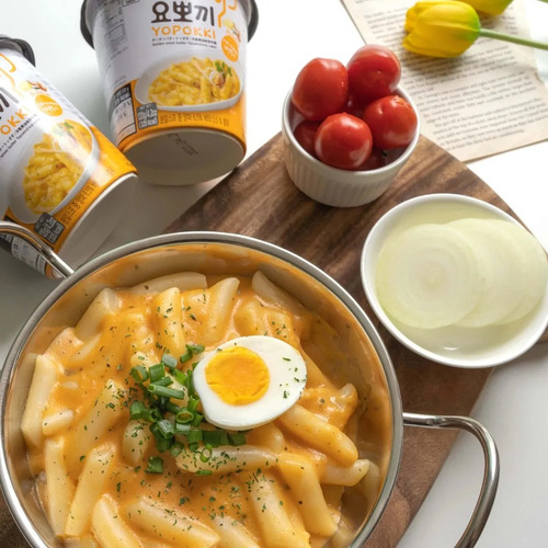 Pasta Arroz Topokki Mantequilla Queso Cebolla Yopokki 120g