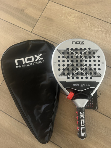 Pala De Pádel Nox At10 18k 2024 Agustin Tapia Gris