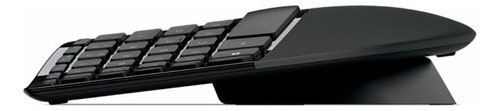 Kit de teclado y mouse inalámbrico Microsoft Sculpt Ergonomic Inglés US de color negro