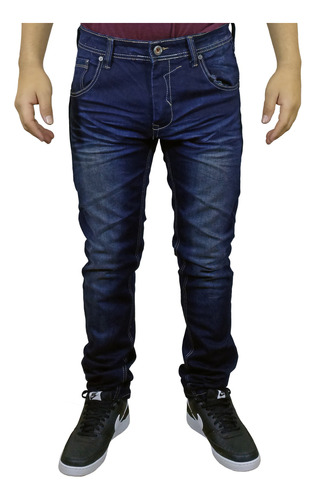 Pantalón Jean Moda Para Hombre - Azul-7