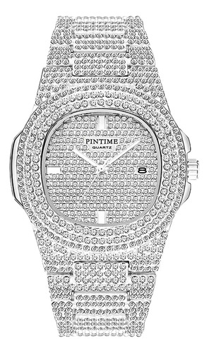 Fanmis Relojes De Diamantes De Cristal De Lujo Unisex Reloj