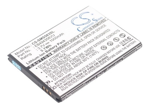 Bateria Para Samsung S5830 Galaxy Ace Fit Gio Pro Gt-b7510 