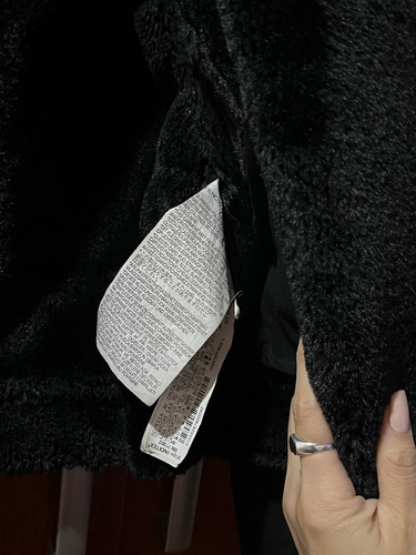 Gamulan Cruzado Abrigo Invierno De Marca Zara Original Mujer Negro L