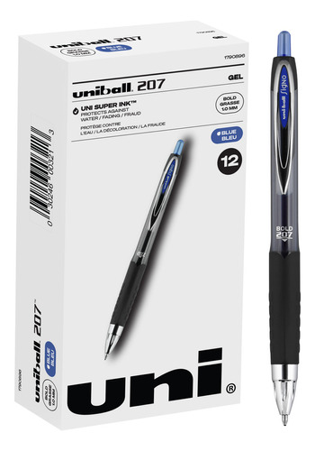 Uni-ball - Boligrafo De Gel Signo 207, Retractil Con Punta G