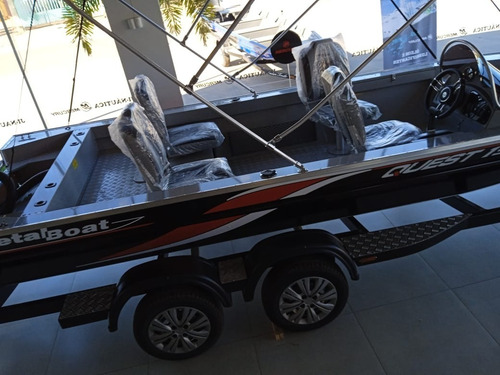 Lancha Metalboat Quest 195 Mercury 115 Reboque 2 Eixo