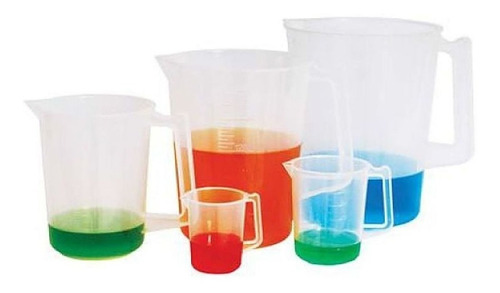 Vaso Jarra Precipitado Graduada Plástico 5000ml Autoclavable