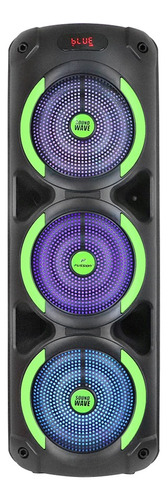 Bocina Bafle 3x8 Fussion Sound Wave 20 000w Recargable Bt Negro