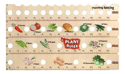 Regla De Plantación Con Cazo De Semillas Y Guía De Plantació