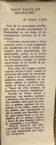 Hace Falta Un Muchacho Arturo Cuyas (Usado)