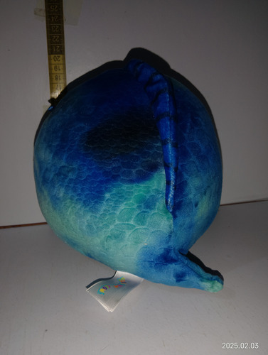 Peluche Squishmallow Dinosaurio Original Azul Marino (Usado)