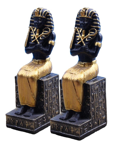 2 Piezas De Estatuilla De Faraón Egipcio Antiguo Para