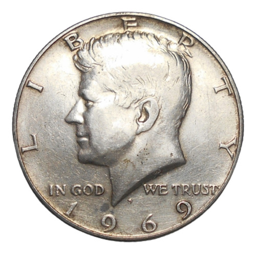 Estados Unidos 1/2 Dolar 1969 Ceca D -  Kennedy - Plata 