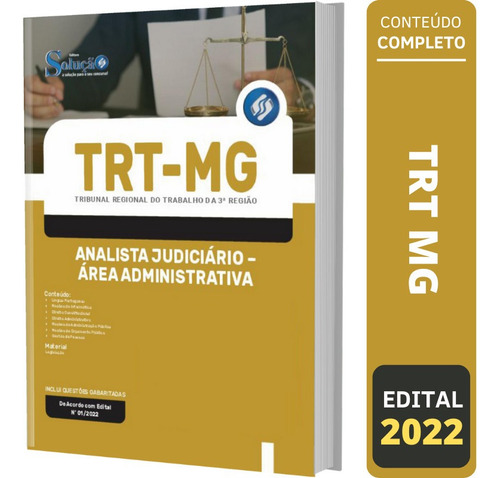 Apostila Trt Mg - Analista Judiciário  Área Administrativa