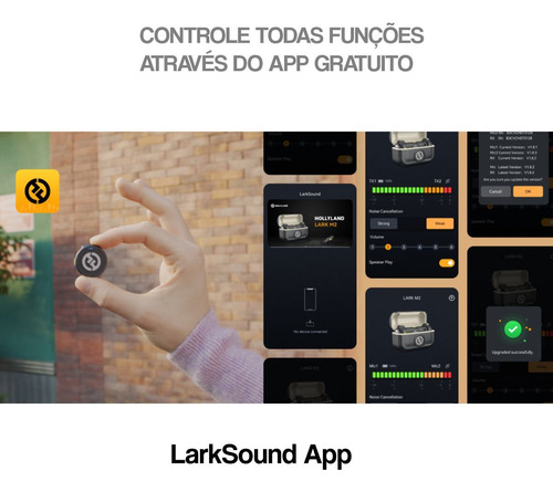 Microfone Sem Fio Para iPhone Hollyland Lark M2 Lightning