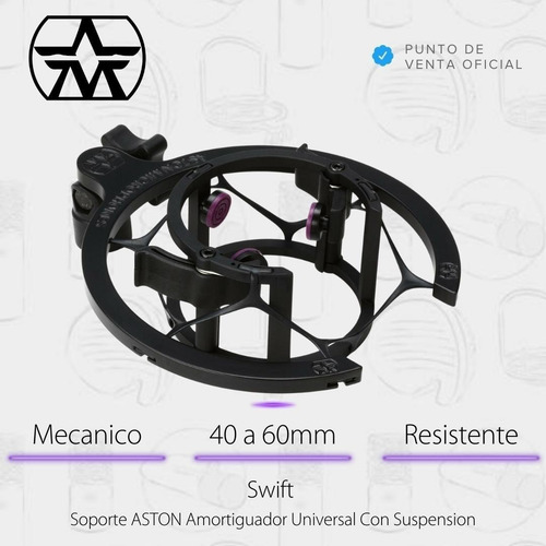 Imagen 2 de 10 de Soporte Para Micrófono Aston Swift Amortiguador Universal