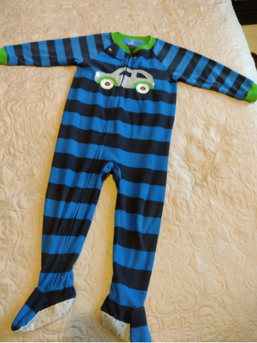 Mameluco Para Niño. Carter's. Talla 2 Años. Azul Rayas