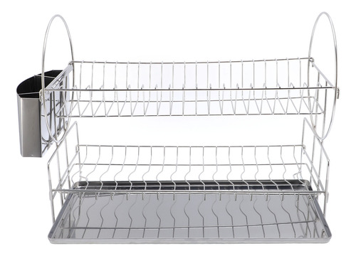 Estante Para Secar Platos De 2 Niveles, Grande
