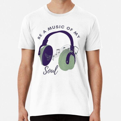 Remera Be Music Of My Soul - Púrpura Y Menta Auriculares Clá