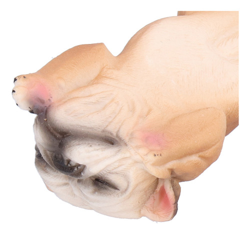 Figura De Bulldog Francés Durmiente, Modelo, Juguetes, Simul