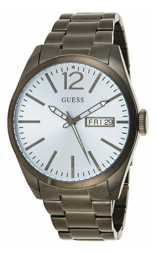 Reloj Hombre Guess W0657g1 Cuarzo Pulso Gris En Acero