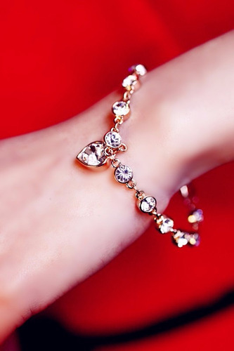 Imagem 5 de 7 de Pulseira Cristal Luxo Importada Pronta Entrega No Brasil