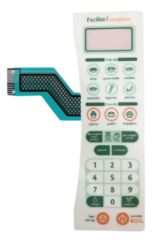 Membrana Teclado Microondas Consul Cms25ab Facilite Compacto