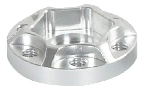 4x Cubos Hexagonales De Rueda De Metal Para Rc 6mm Plata