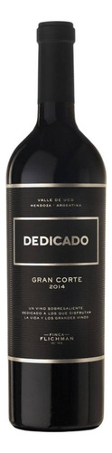Pack De 6 Vino Tinto Dedicado Gran Corte Finca Flichman 750