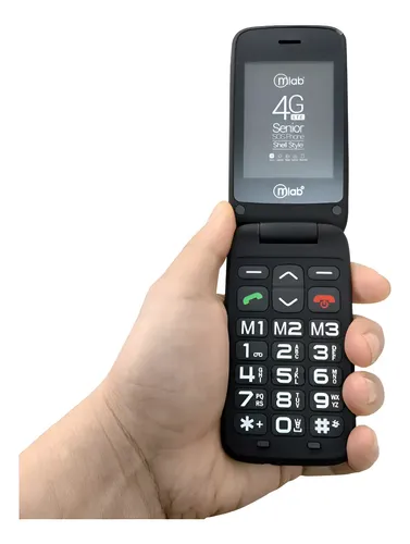 Teléfono Celular Adulto Mayor Almeja 4G Sos Radio Fm Mlab