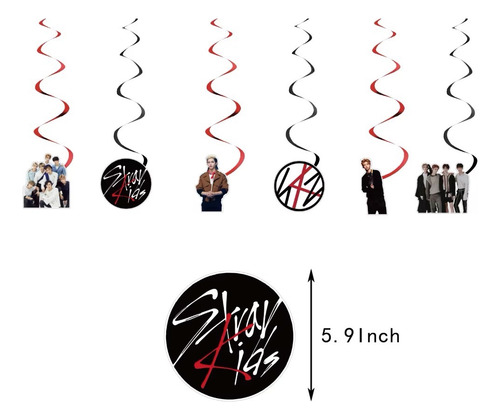 Kit Cotillon Cumpleaños Stray Kids + Tela De Fondo