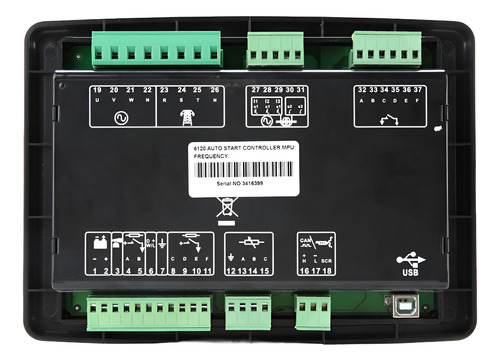 Modulo Controlador Generador Ats Lcd Compatible Dse 6120