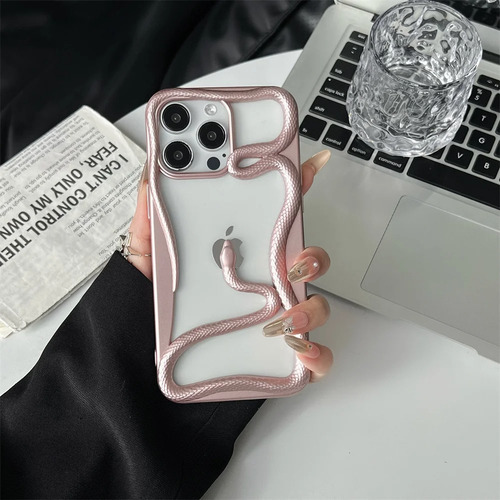 Funda De Teléfono 3d De Lujo Con Forma De Serpiente For