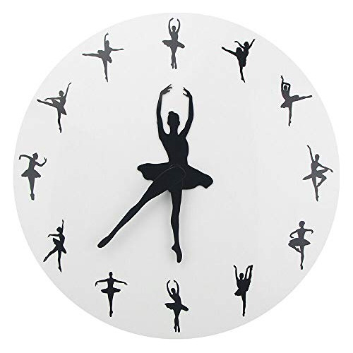 Reloj De Pared De Bailarina Ballet Decoración De Reloj...